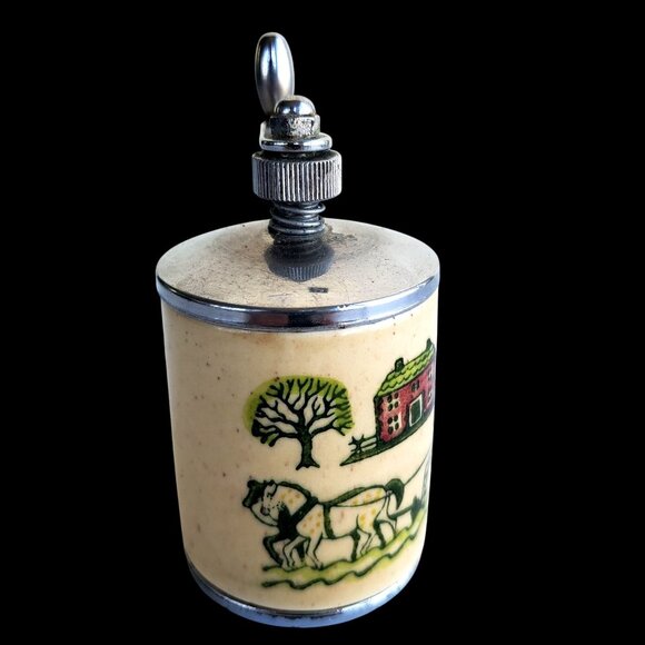 50s Vintage Pepper Grinder Distressed Metlox Poppytrail California Homestead - Picture 8 of 9